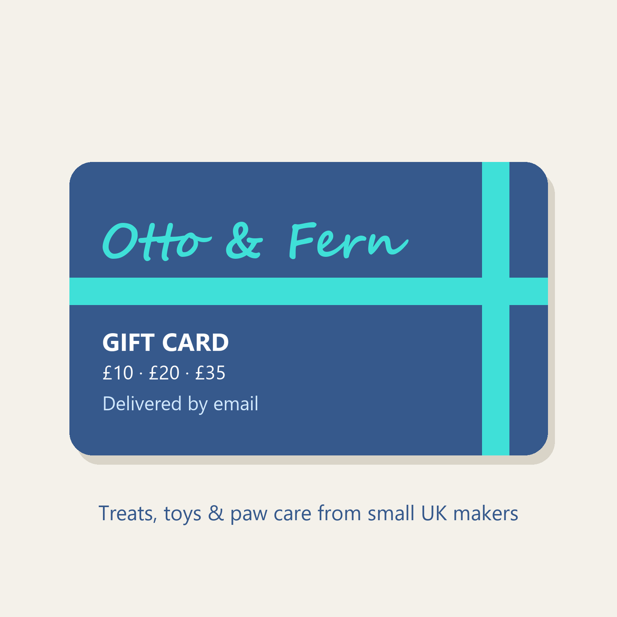 Otto & Fern e-gift card in £10, £20 and £35